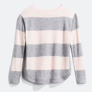 Teeberry & Weave - Kasia Color Blocked Curved Hem Pullover - Size XL